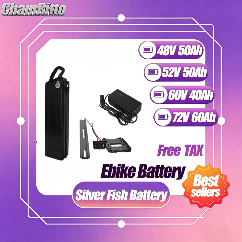 Electric Bicycle Battery 72V 30Ah - 48v Elektrikli Bisiklet 52v SilverFish Akü