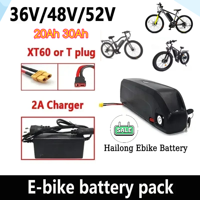 36-48-52V Motorlu Elektrikli D - Ebike Battery 48V 20Ah Hailong incelemesi ve fiyatı