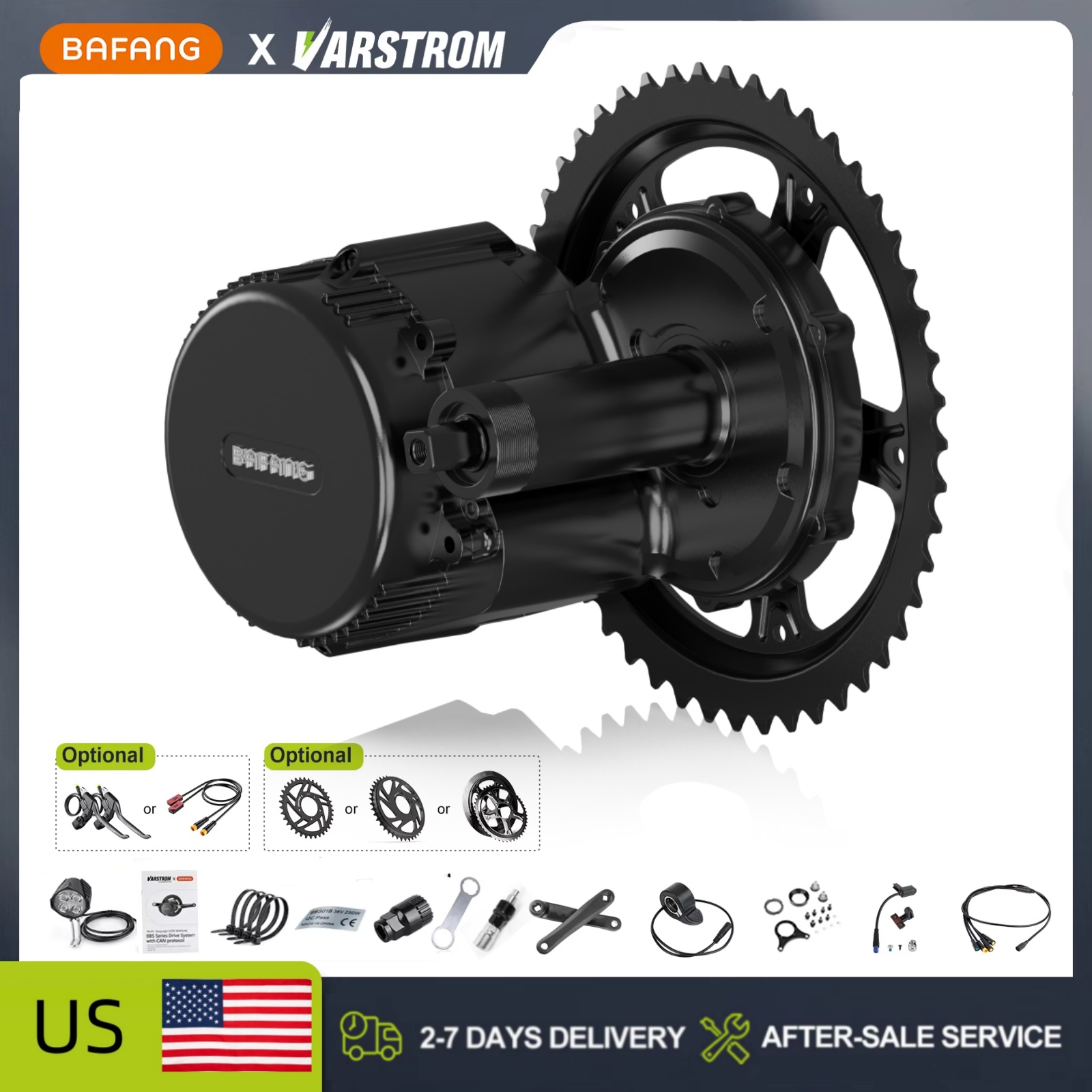BAFANG 48V 500W 750W Orta Moto - Bafang Bbs02B 48V 750W Mid Drive Kit incelemesi ve fiyatı