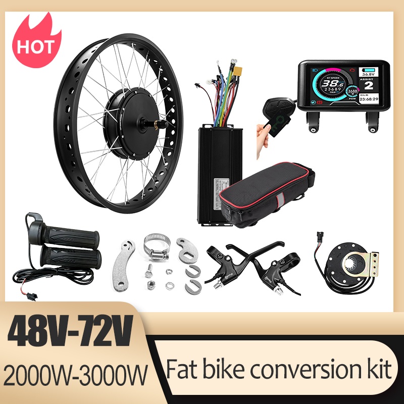 72V 3000W, Geniş Lastikli Kar  - Ebike Conversion Kit 72V 3000W incelemesi ve fiyatı