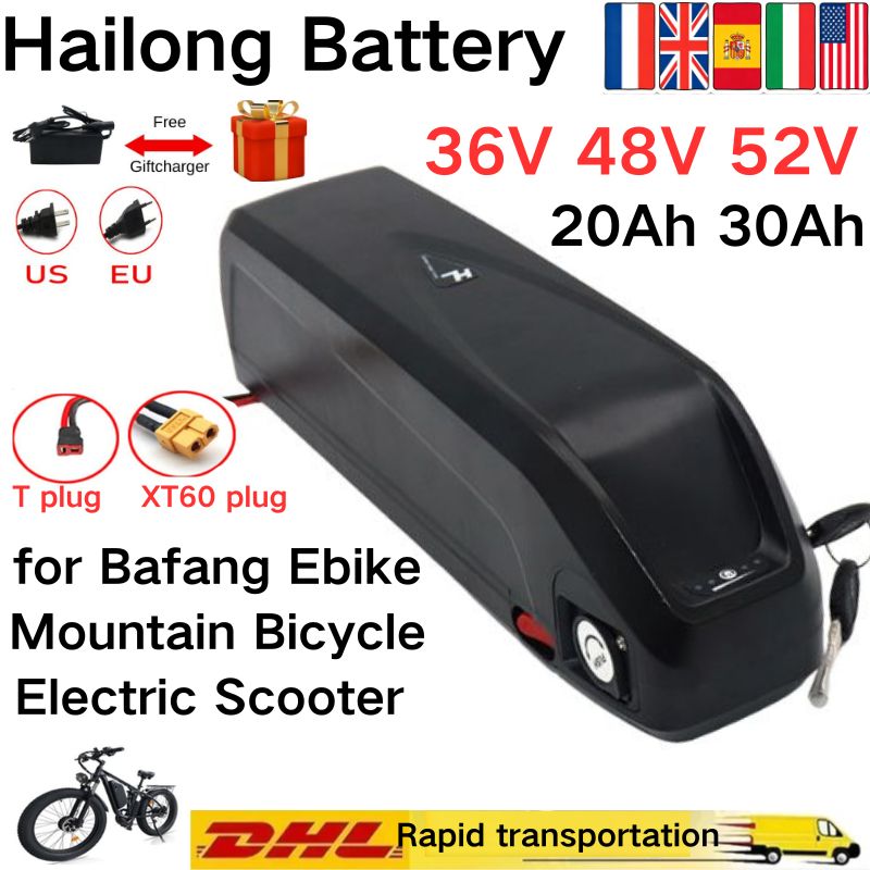Hailong Batarya 36V 48V 52V 30 - Ebike Battery 48V 20Ah Hailong incelemesi ve fiyatı