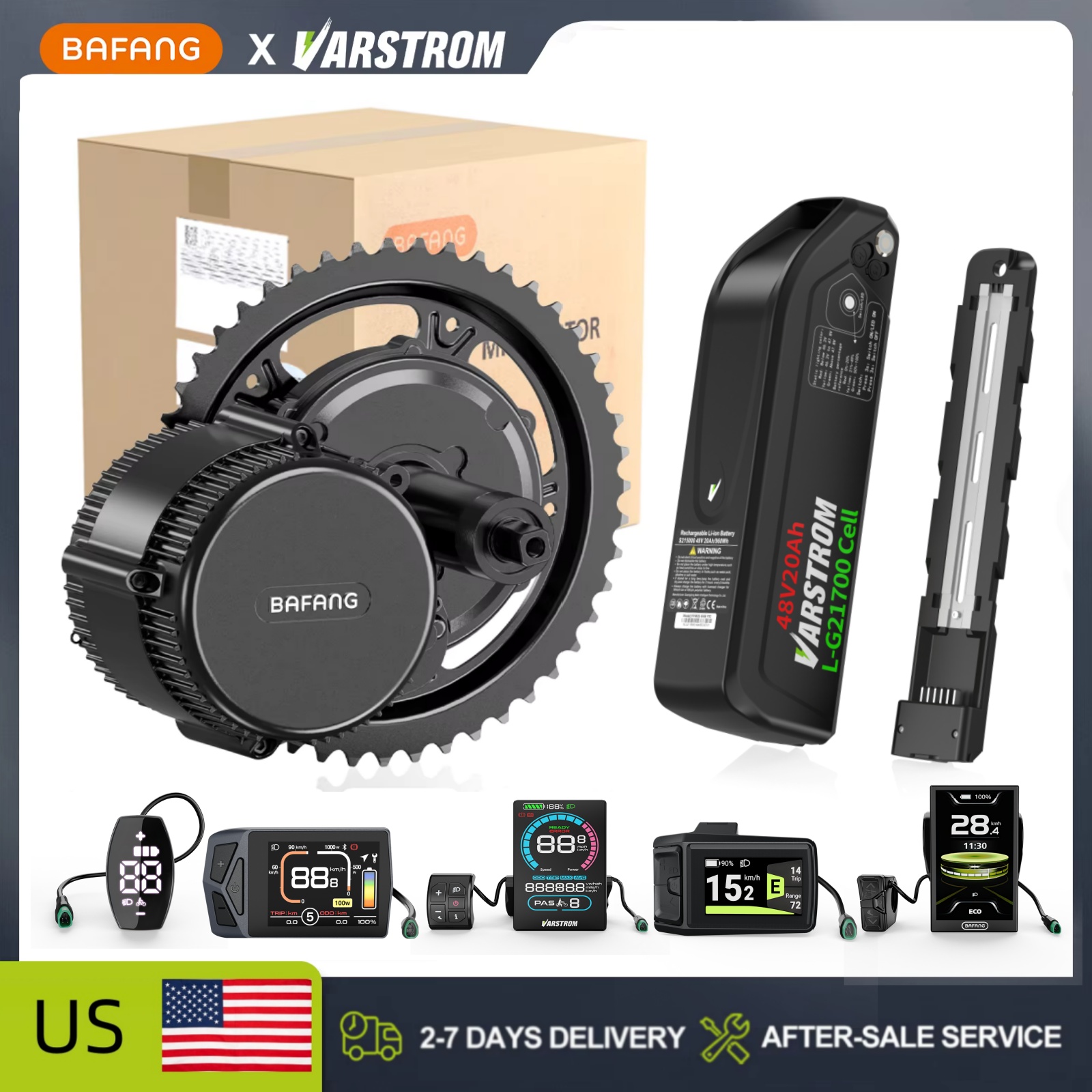 [ABD Stokunda] Bafang 48V Orta - Bafang Bbs02B 48V 750W Mid Drive Kit incelemesi ve fiyatı